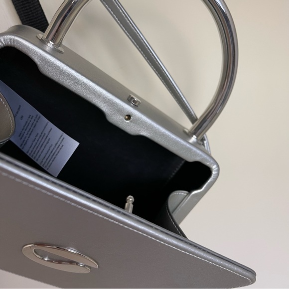 Coperni metallic grey square purse w dustbag - Picture 13 of 17